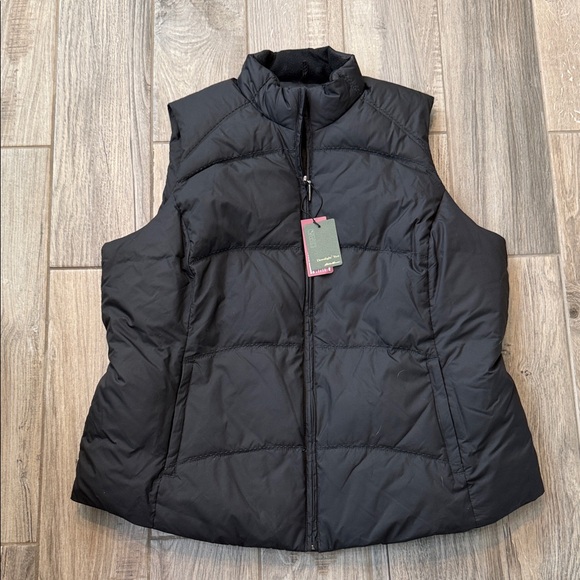 Eddie Bauer Women's Premium Goose Down 650 Fill Downlight‎ Vest Sz 2X Black NWT - Picture 2 of 11